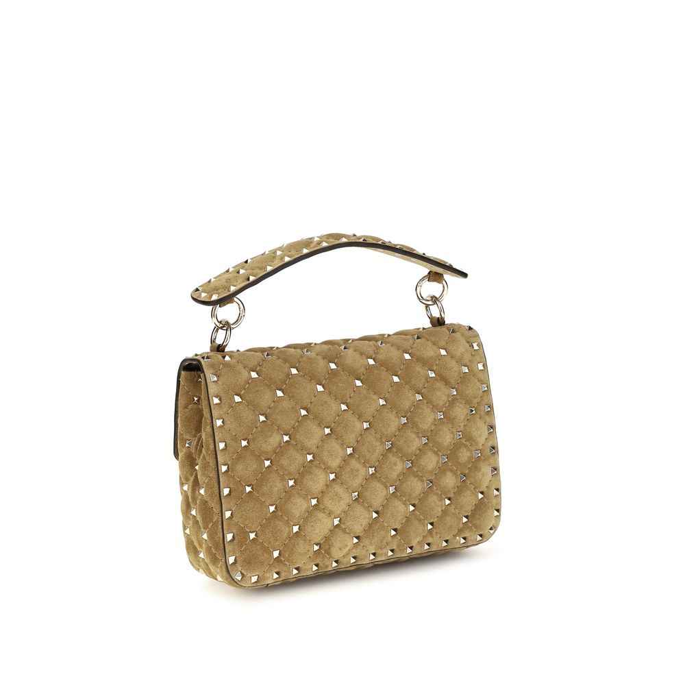Valentino Garavani Beige Calf Leather Bos Taurus Shoulder Bag