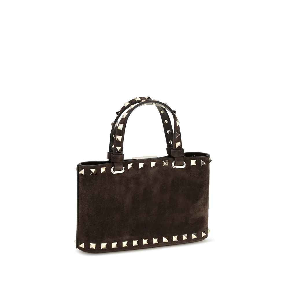 Valentino Garavani Brown Calf Leather Bos Taurus Handbag