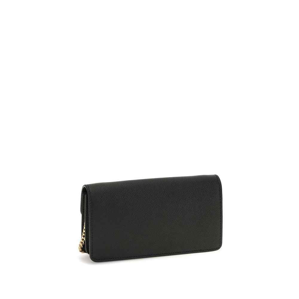 Valentino Garavani Black Calf Leather Bos Taurus Wallet