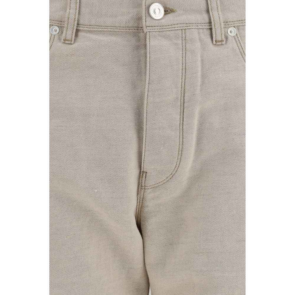 Fendi Beige Cotton Jeans Denim
