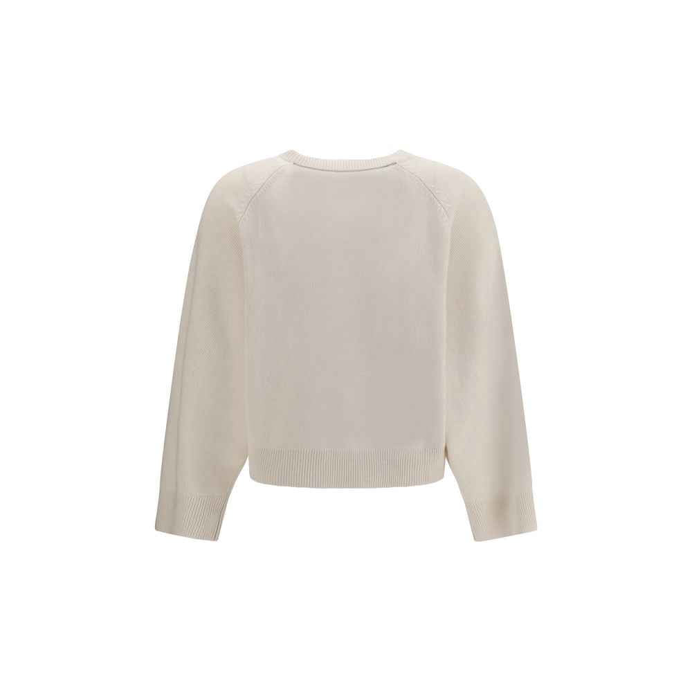 Brunello Cucinelli White Cashmere Sweater