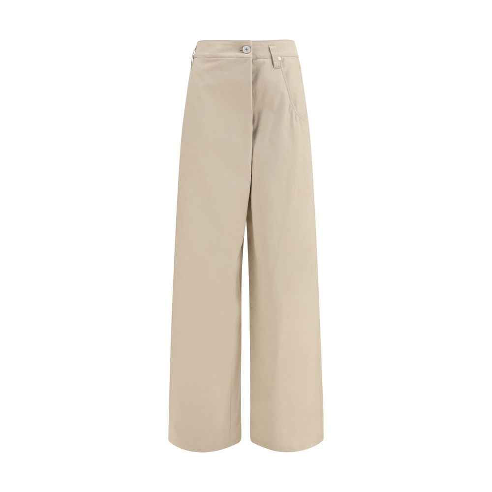 Brunello Cucinelli Beige Cotton Casual Pants