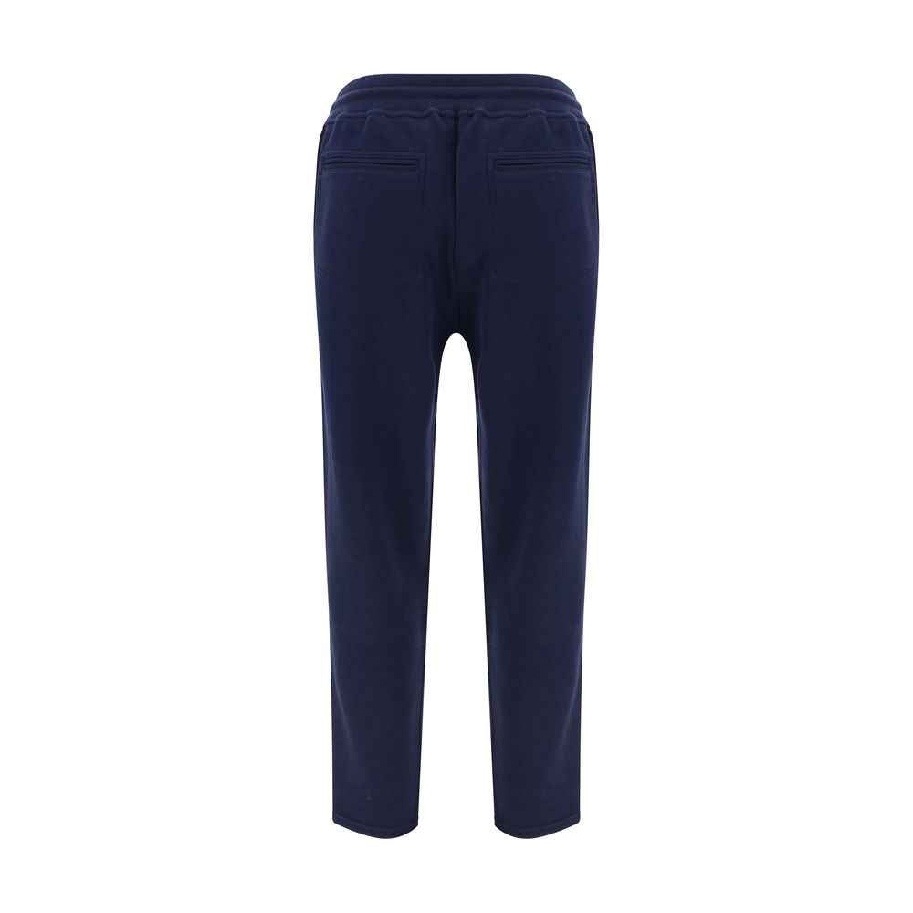 Brunello Cucinelli Blue Cotton Joggers (Workout Pants)
