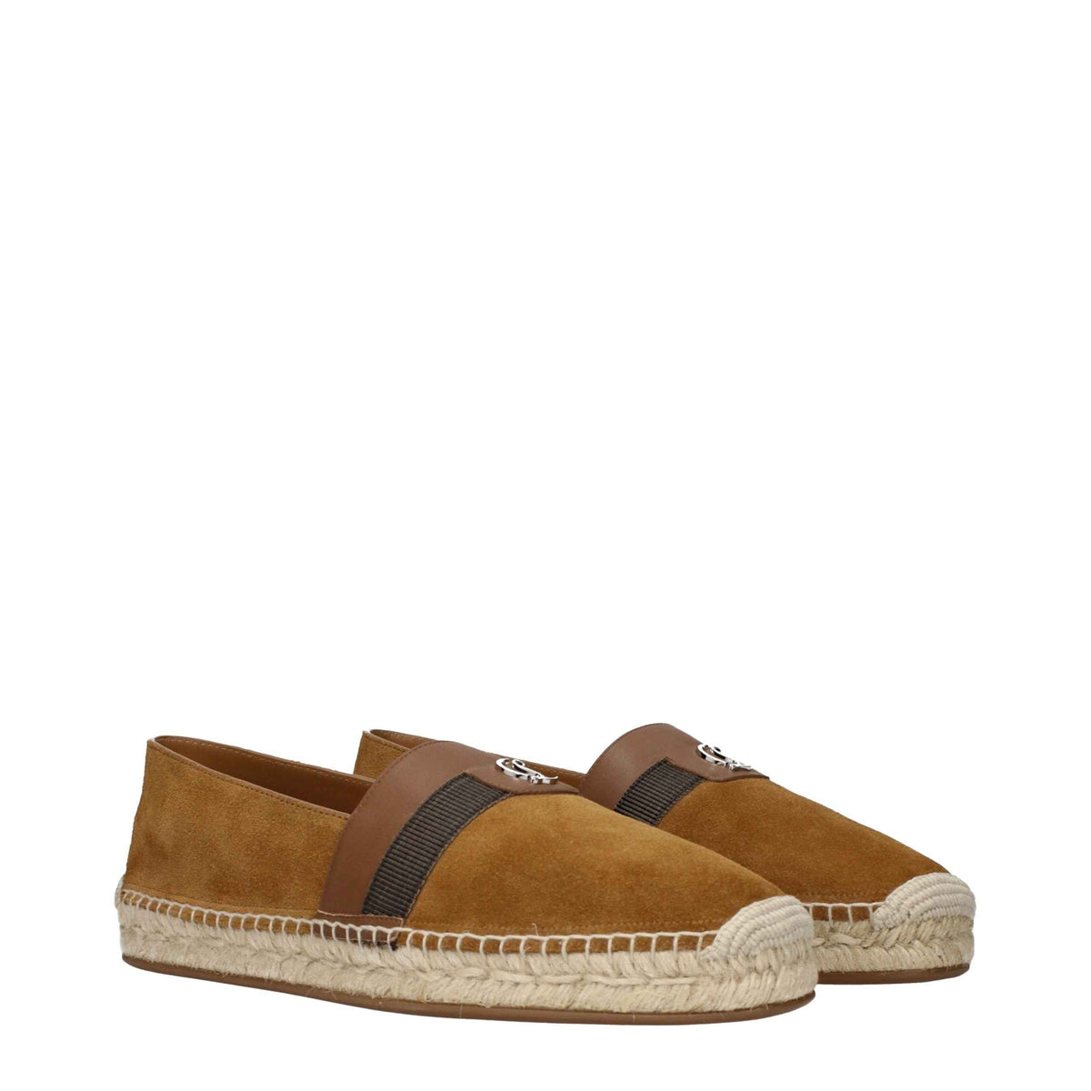 Christian Louboutin Brown Leather Espadrilles