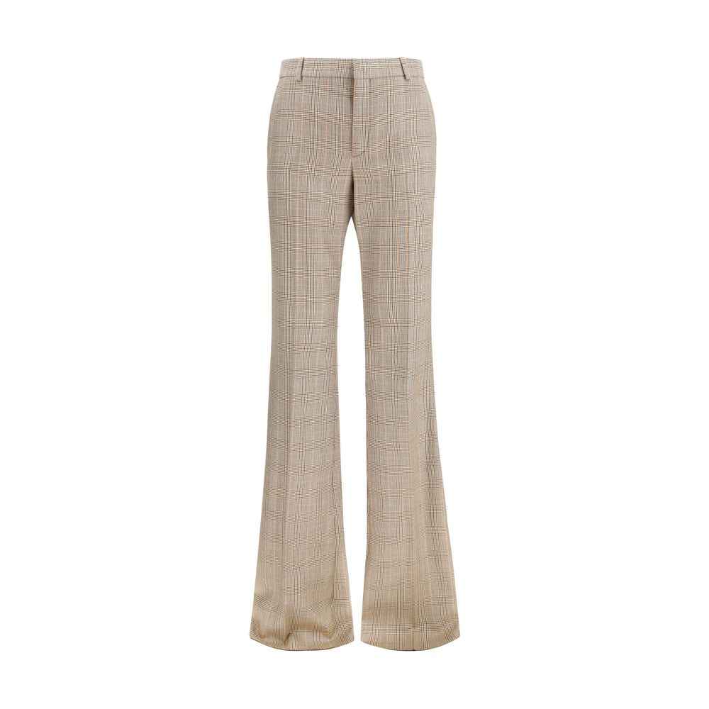 Saint Laurent Beige Wool Oves Aries Flared Pants