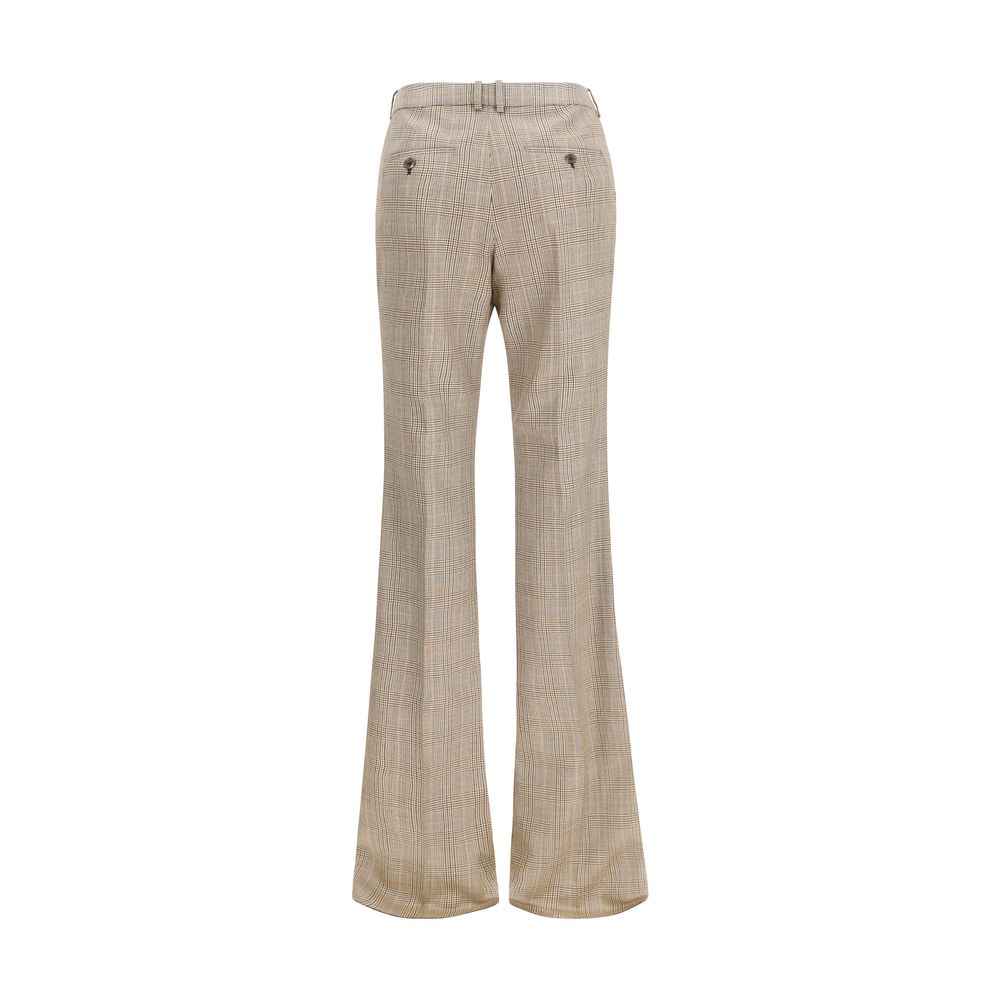 Saint Laurent Beige Wool Oves Aries Flared Pants
