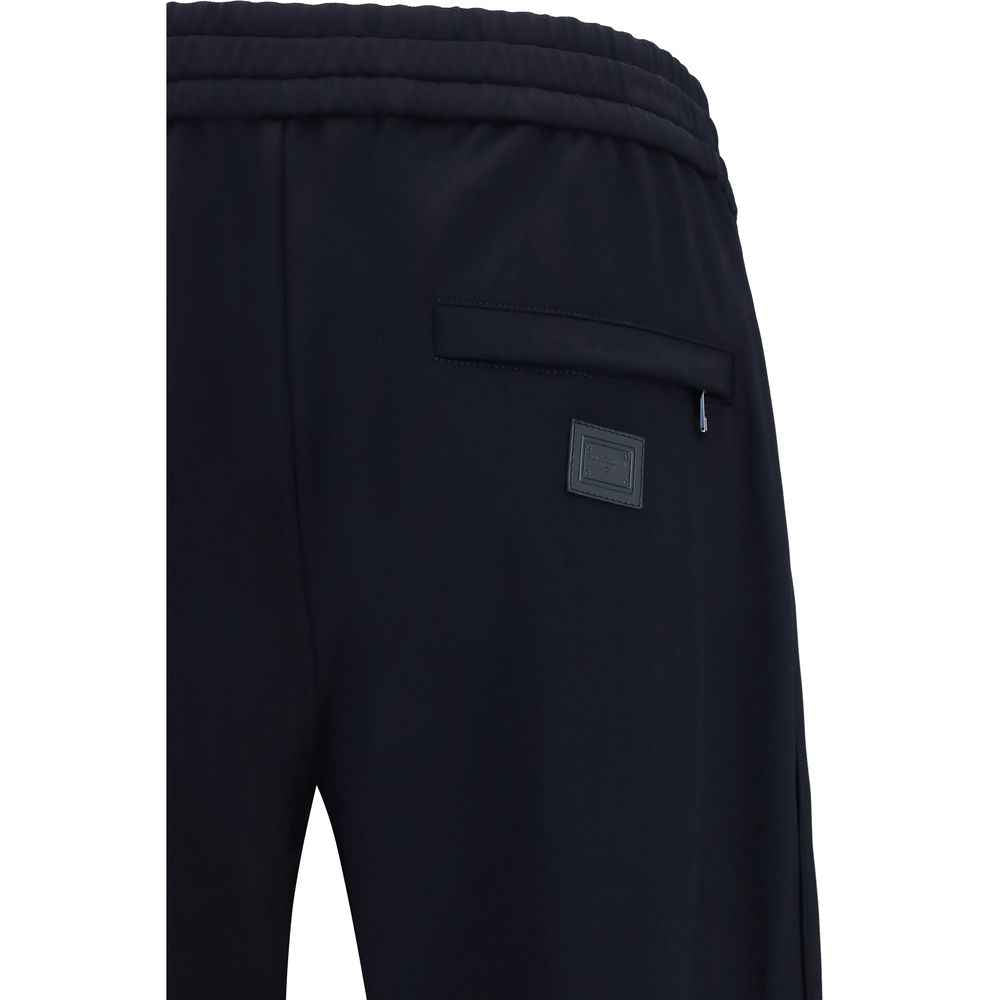 Dolce & Gabbana Blue Polyamide Athletic Pants