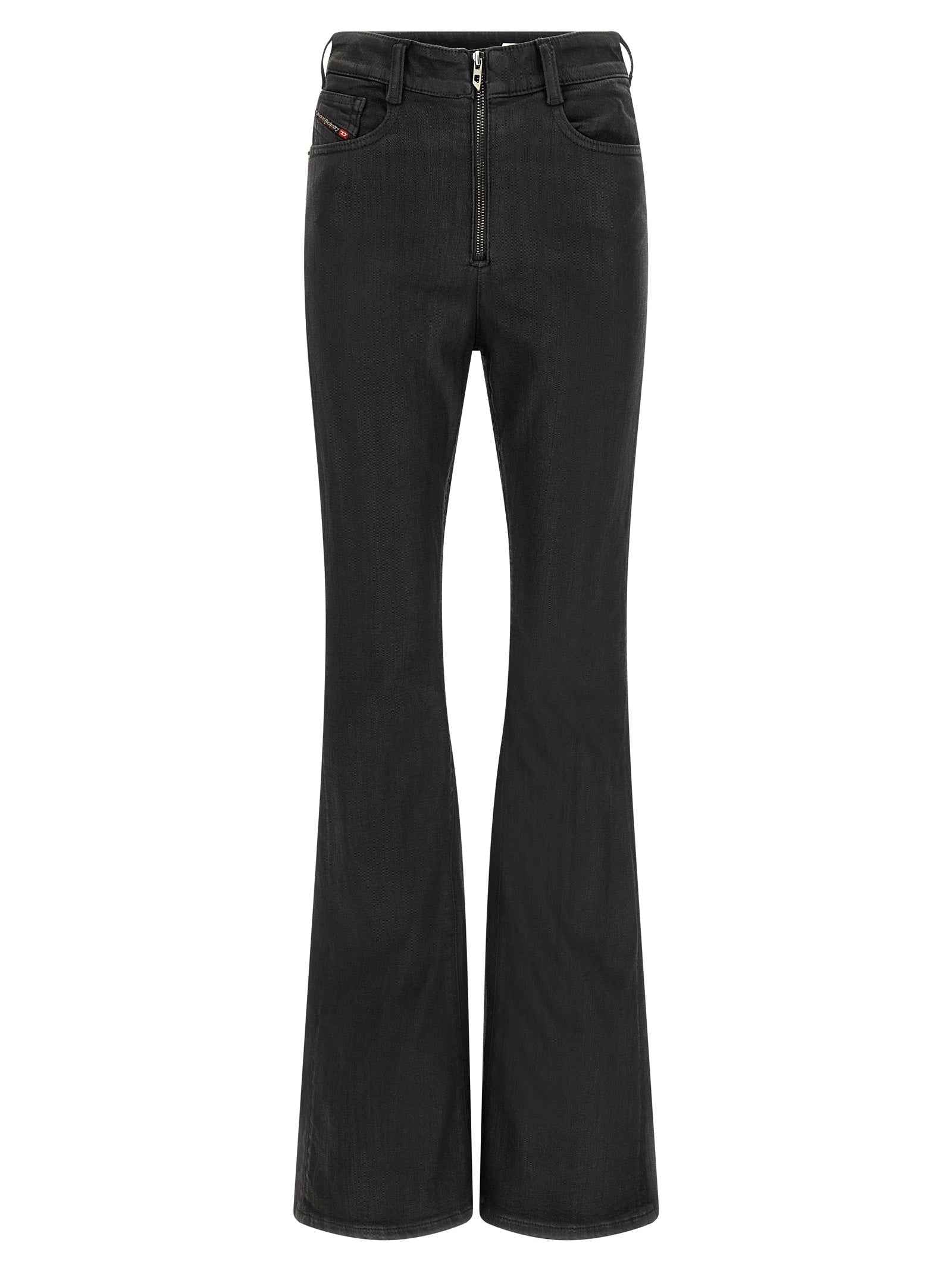Diesel Black Cotton Slim Fit Jeans