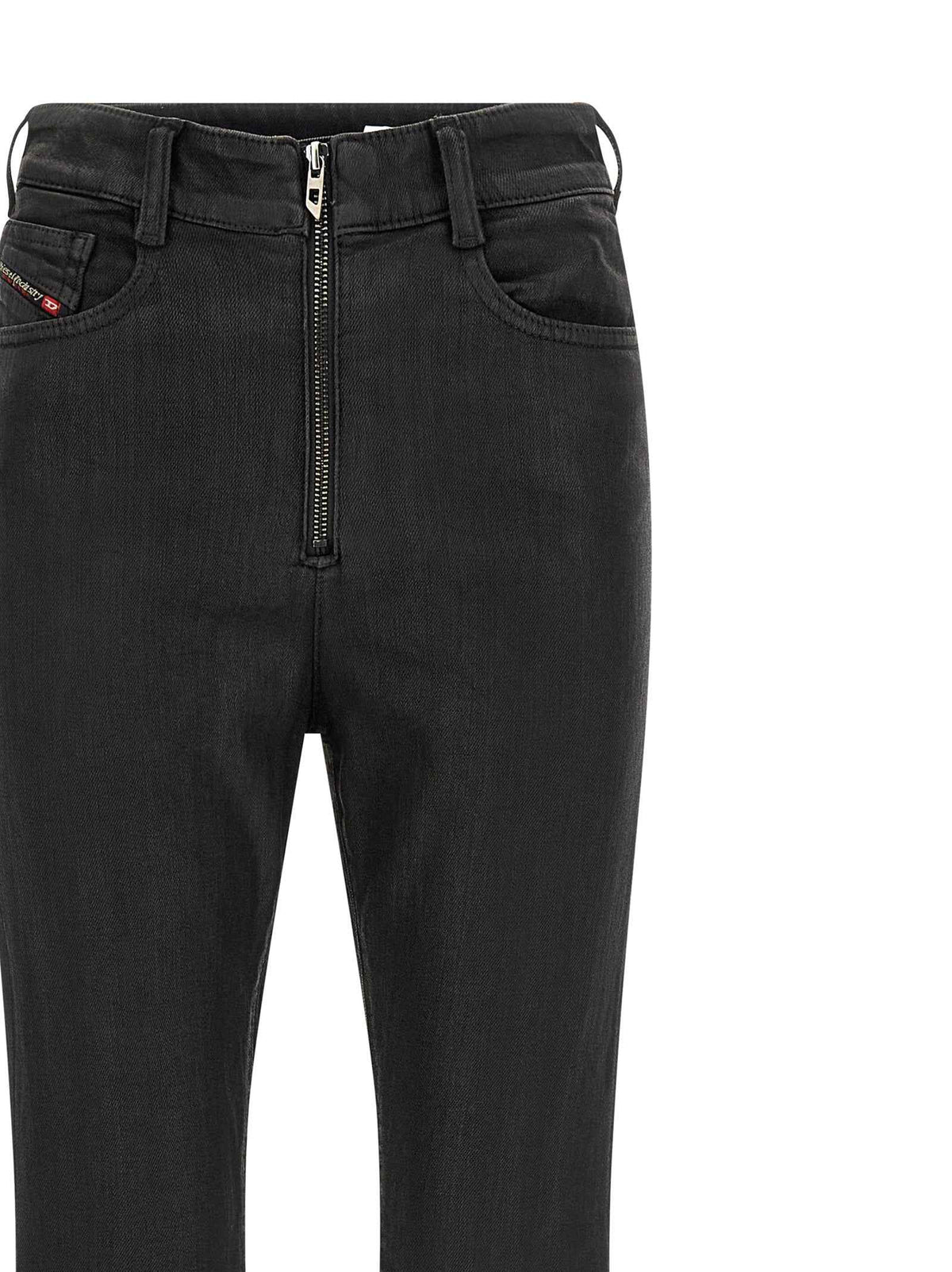 Diesel Black Cotton Slim Fit Jeans
