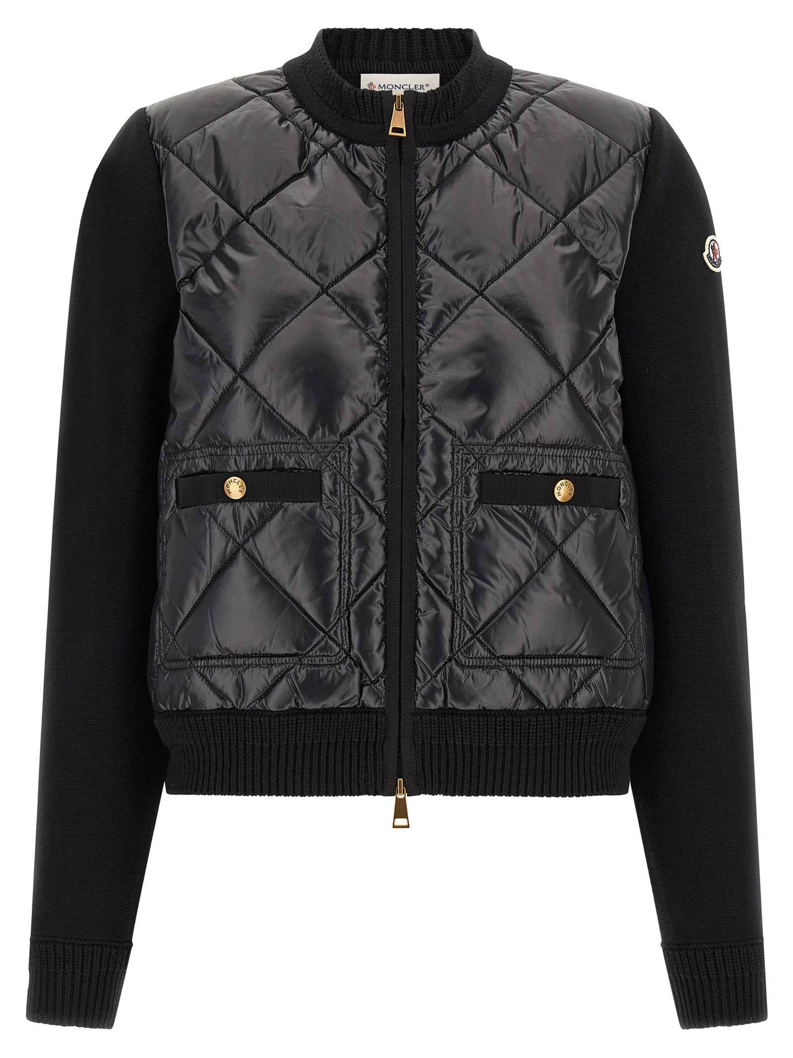 Moncler Black Polyamide Cardigan