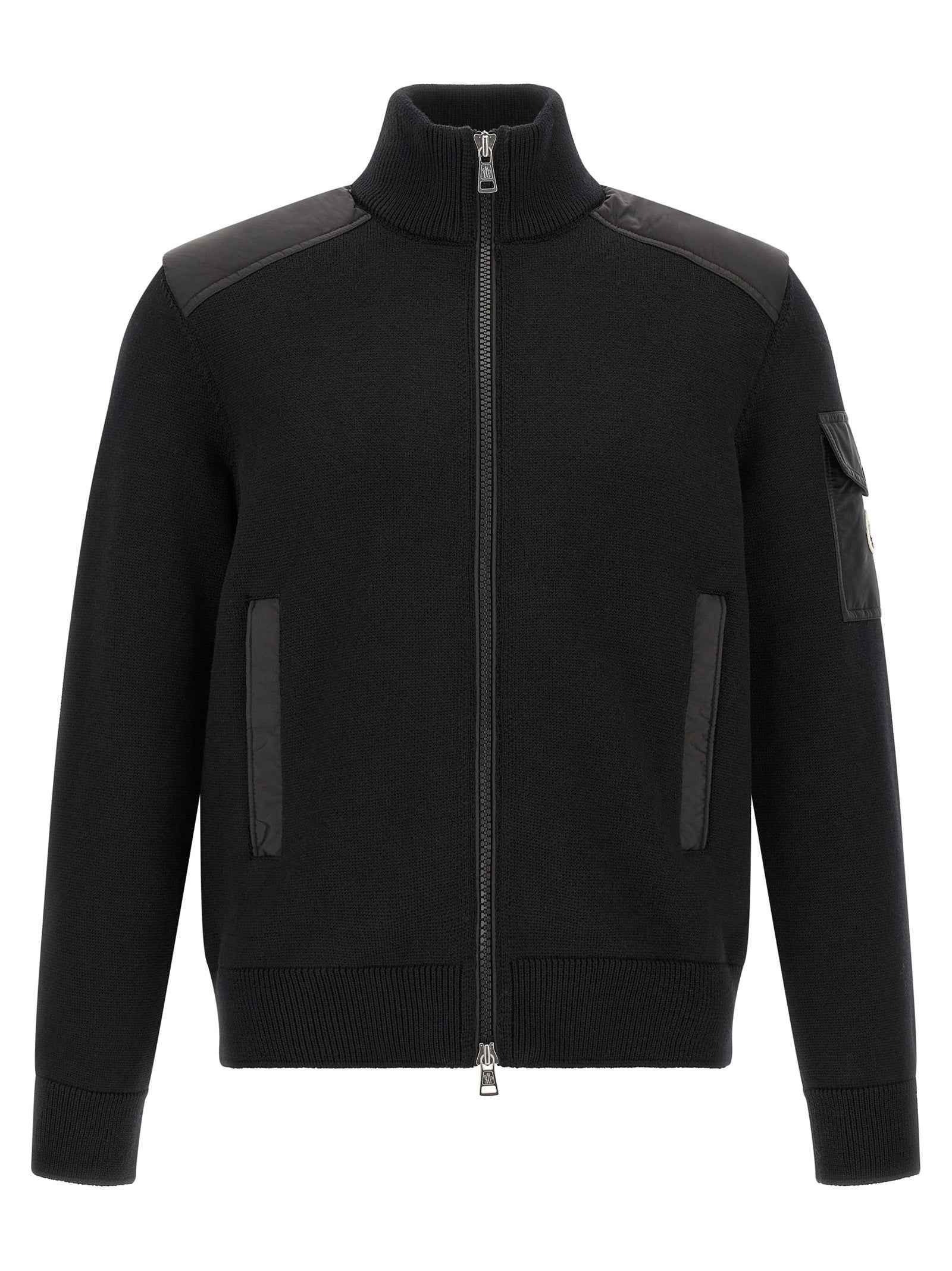 Moncler Black Polyamide Cardigan