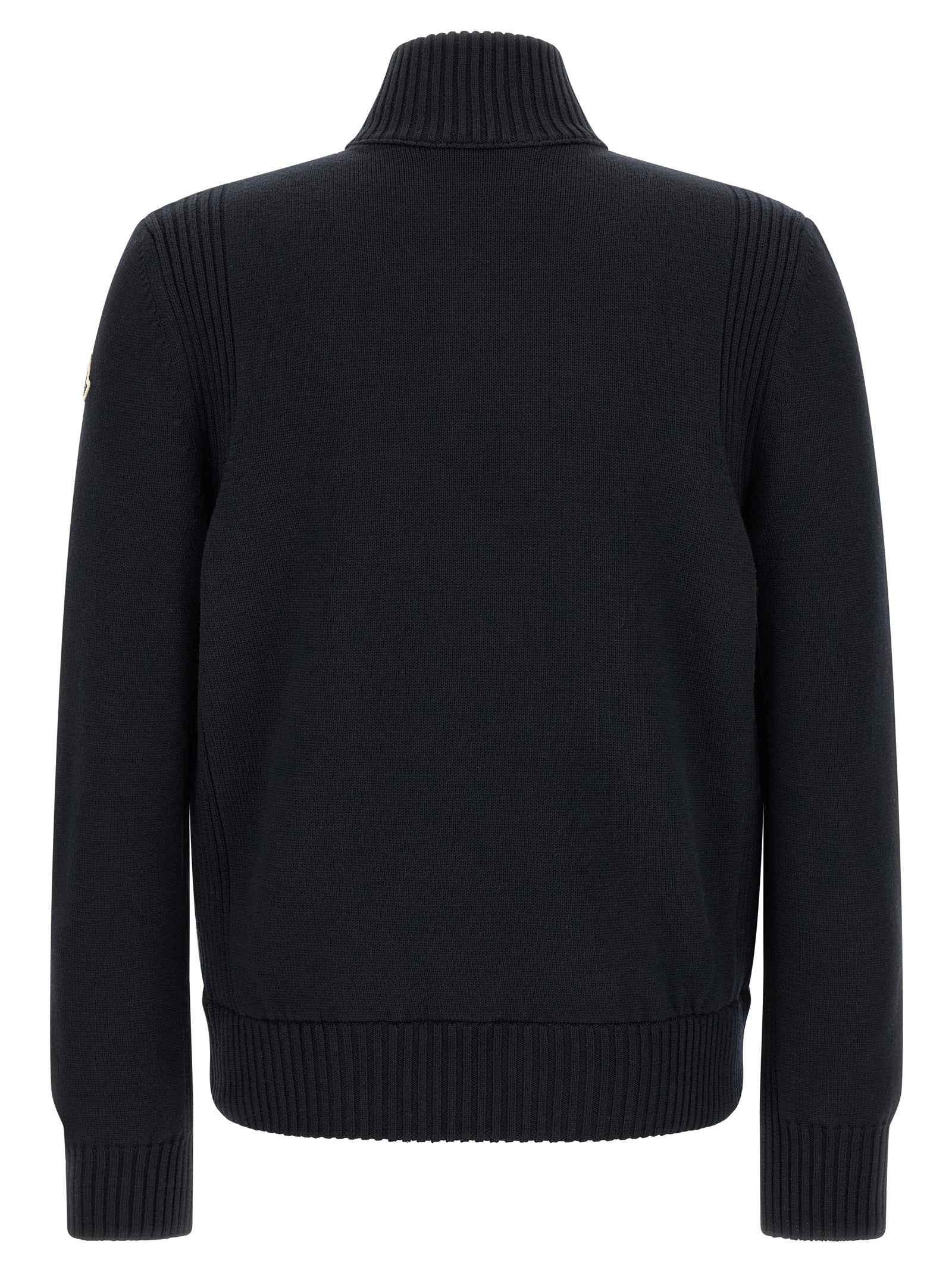 Moncler Blue Polyester Cardigan