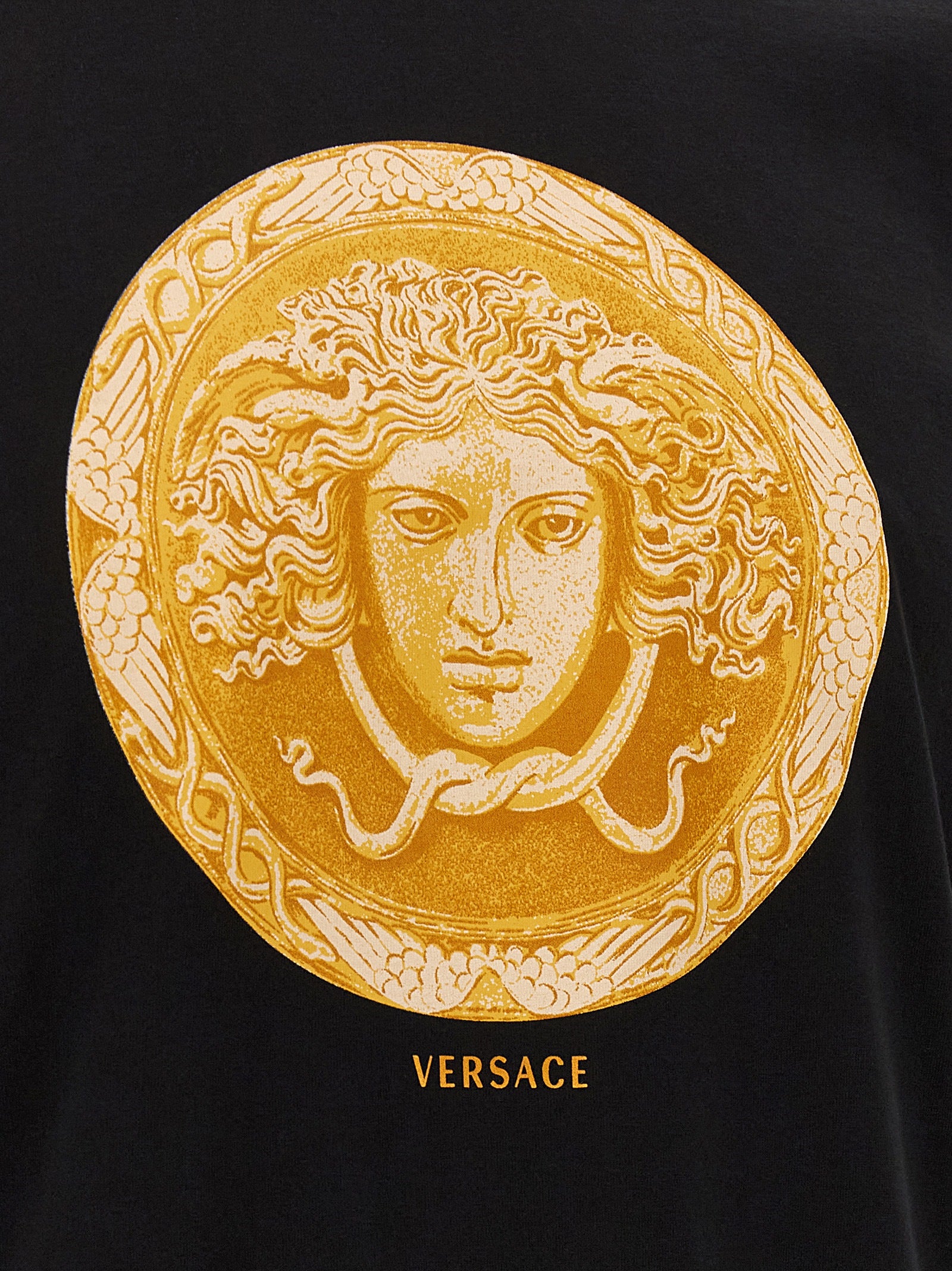 Versace Black Cotton T-Shirt