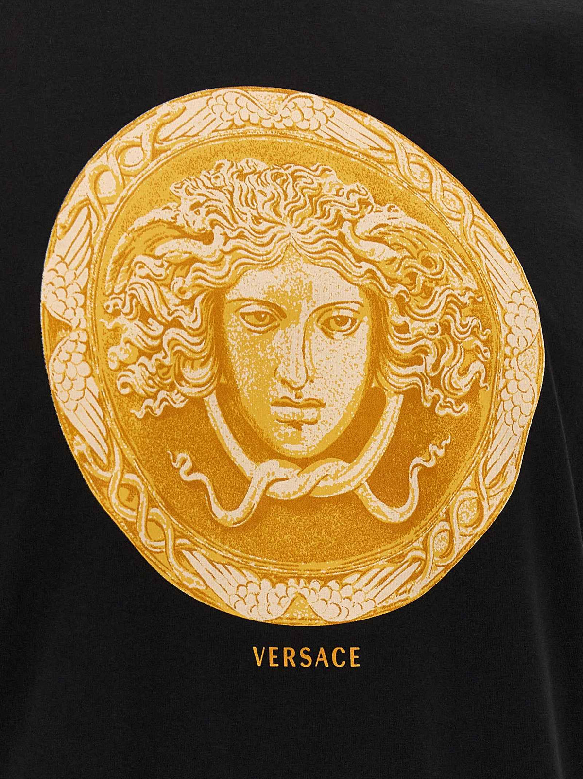 Versace Black Cotton T-Shirt