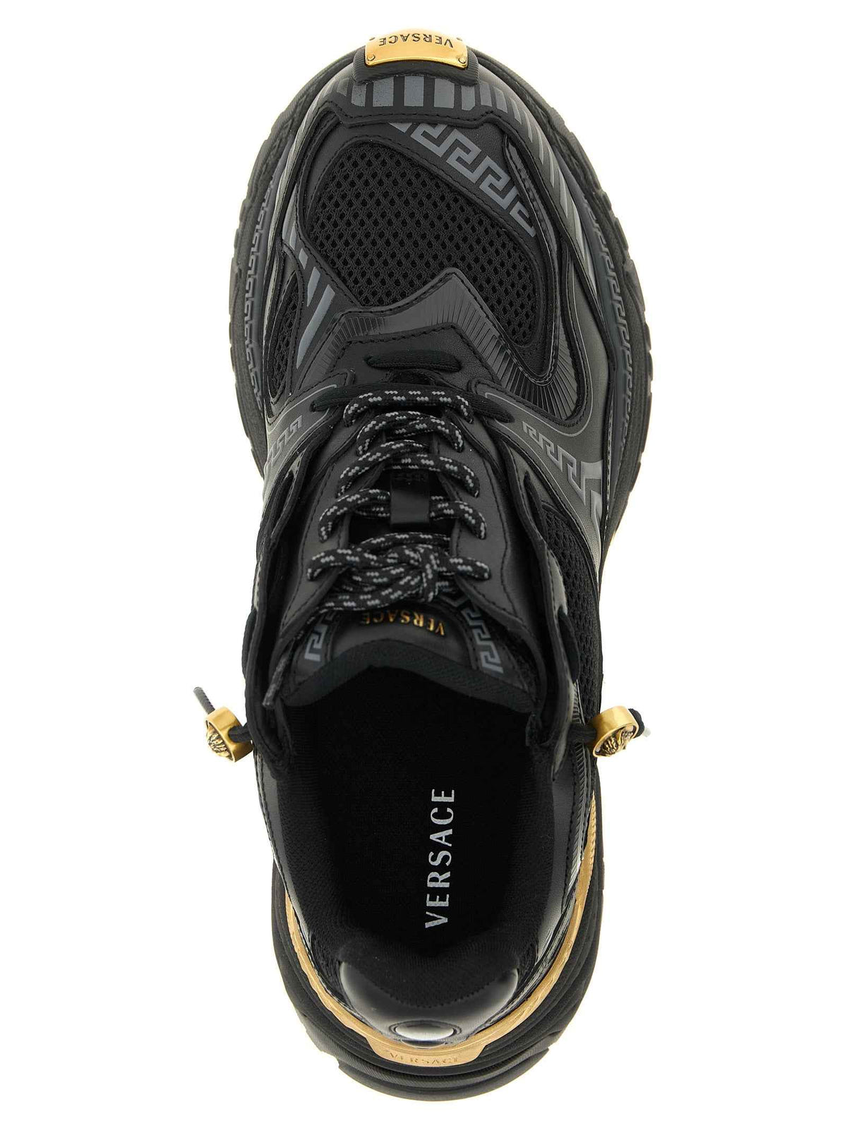 Versace Multicolor Calfskin Athletic Sneakers