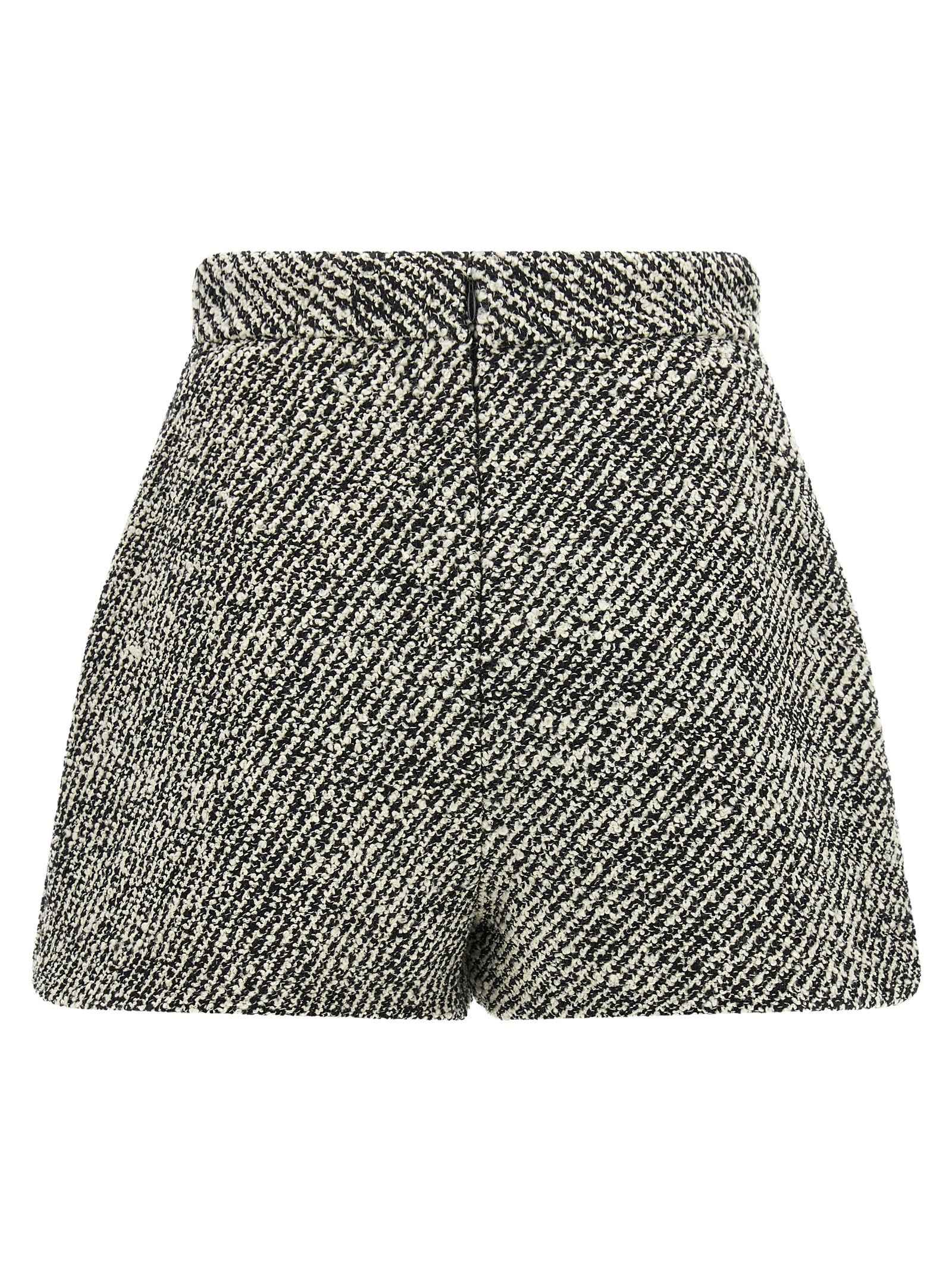 Versace Bicolor Virgin Wool Bermuda Shorts