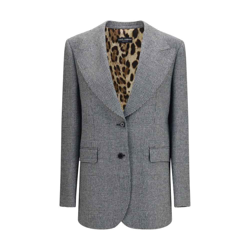 Dolce & Gabbana Gray Wool Oves Aries Blazer