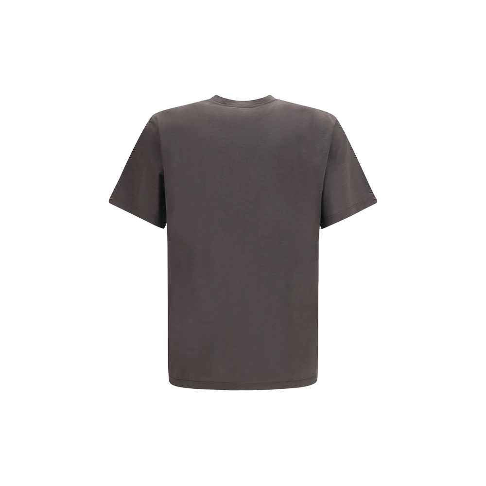 Saint Laurent Brown Silk T-Shirt