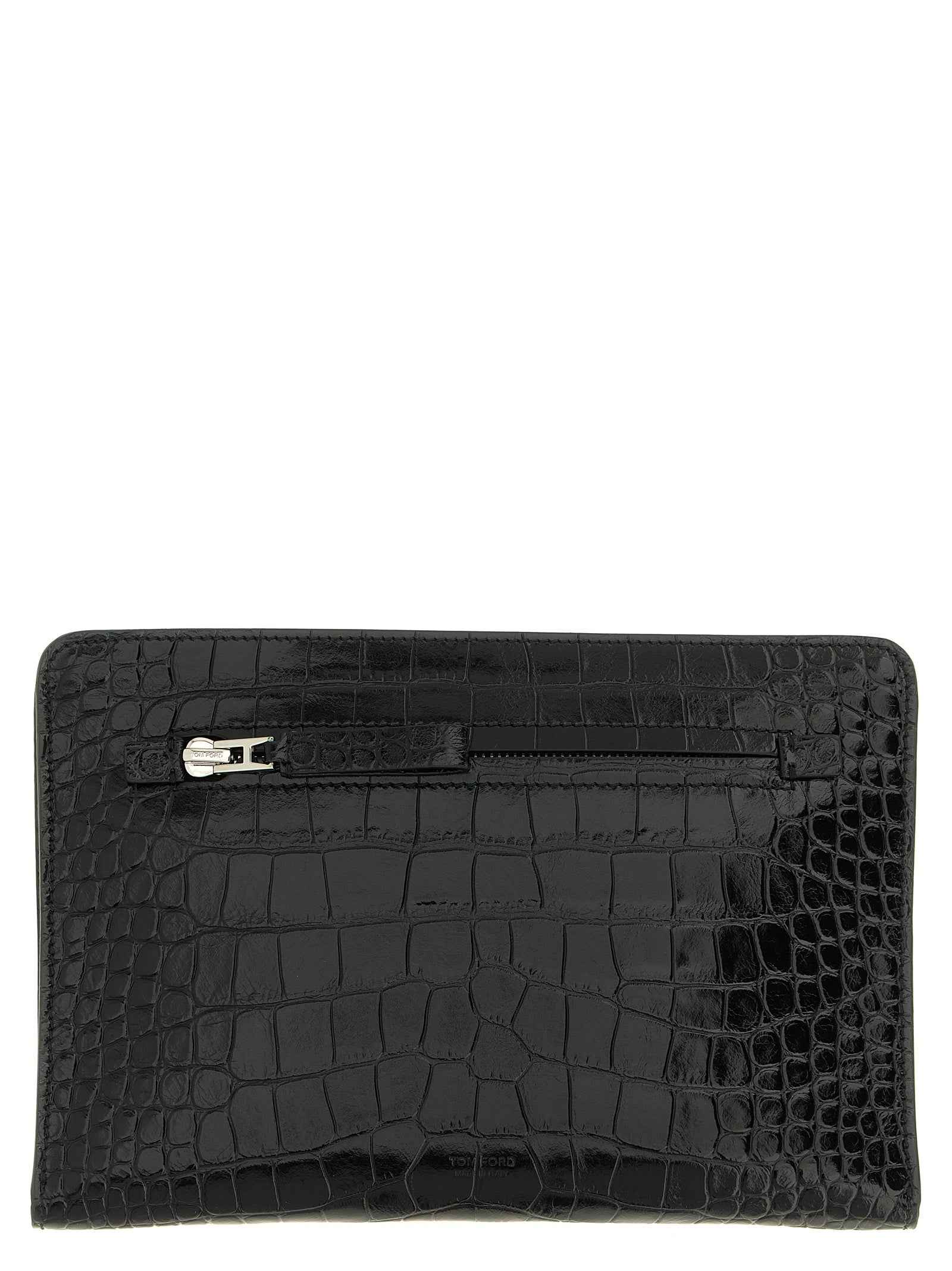Tom Ford Black Calfskin Clutch Bag