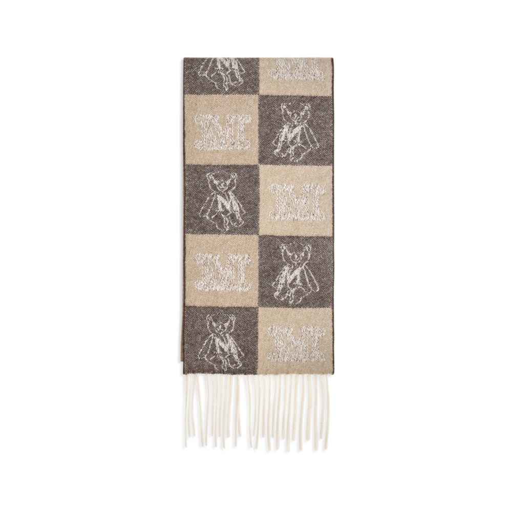 Max Mara Beige Cashmere Scarf
