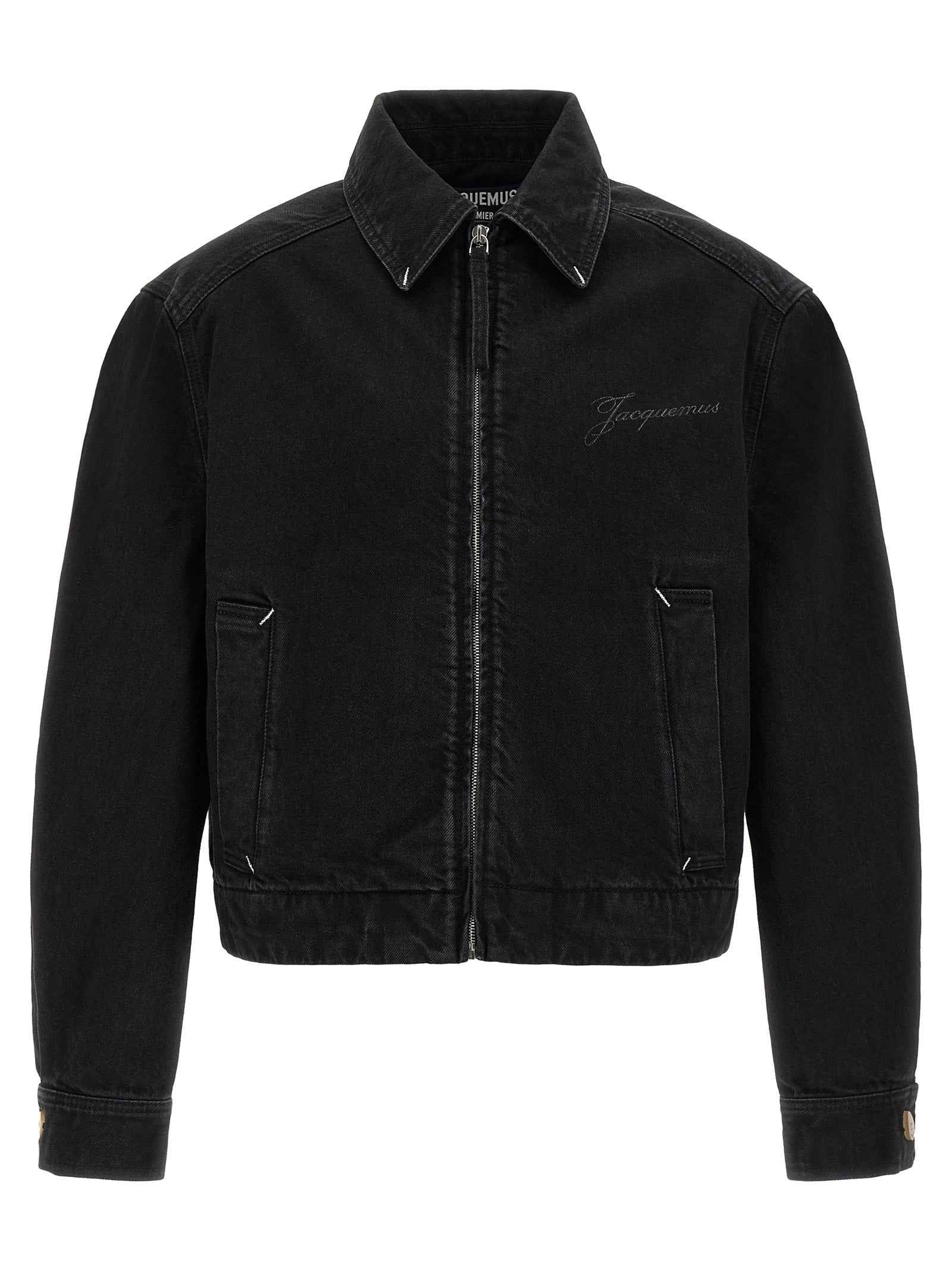 Jacquemus Black Cotton Denim Jacket
