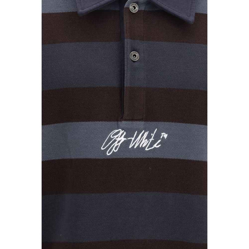 Off-White Multicolor Cotton Polo Shirt