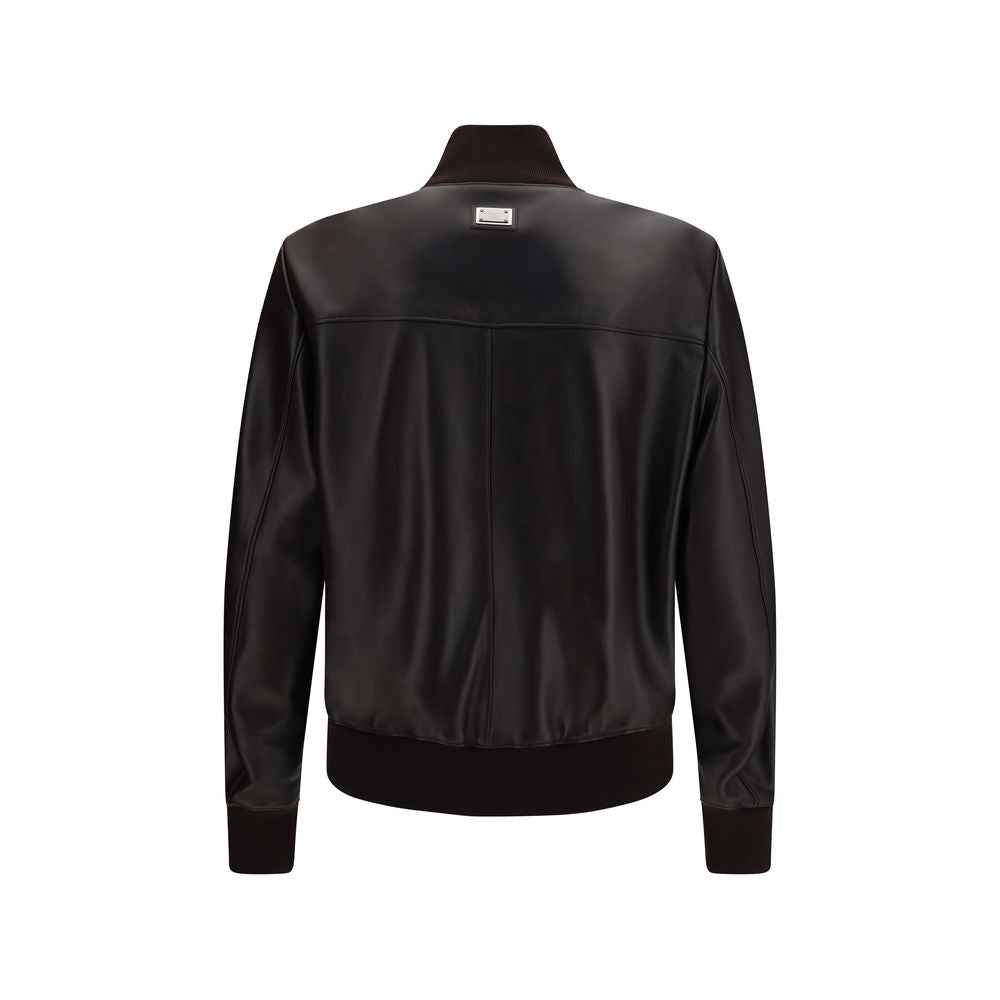 Dolce & Gabbana Brown Lamb Ovis Aries Aries Bomber