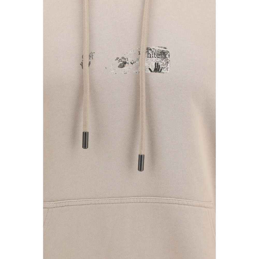 Off-White Beige Cotton Sweatshirt