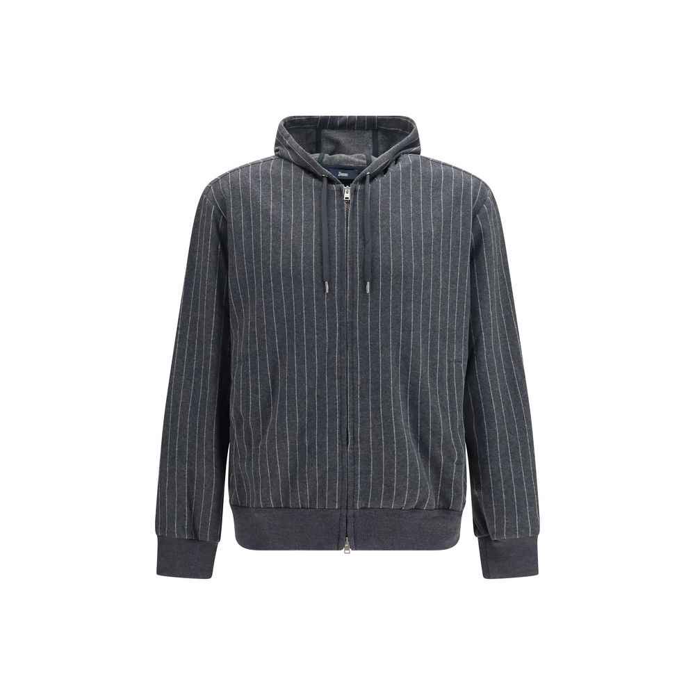 Herno Gray Cotton Sweatshirt