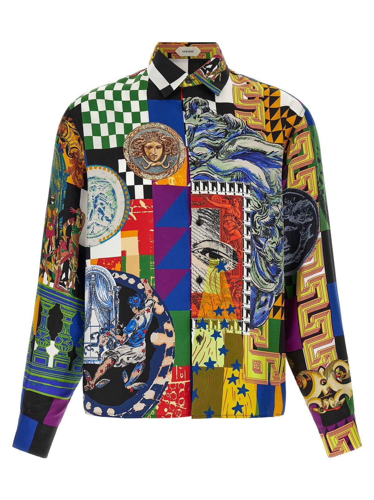 Versace Multicolor Silk Blouse