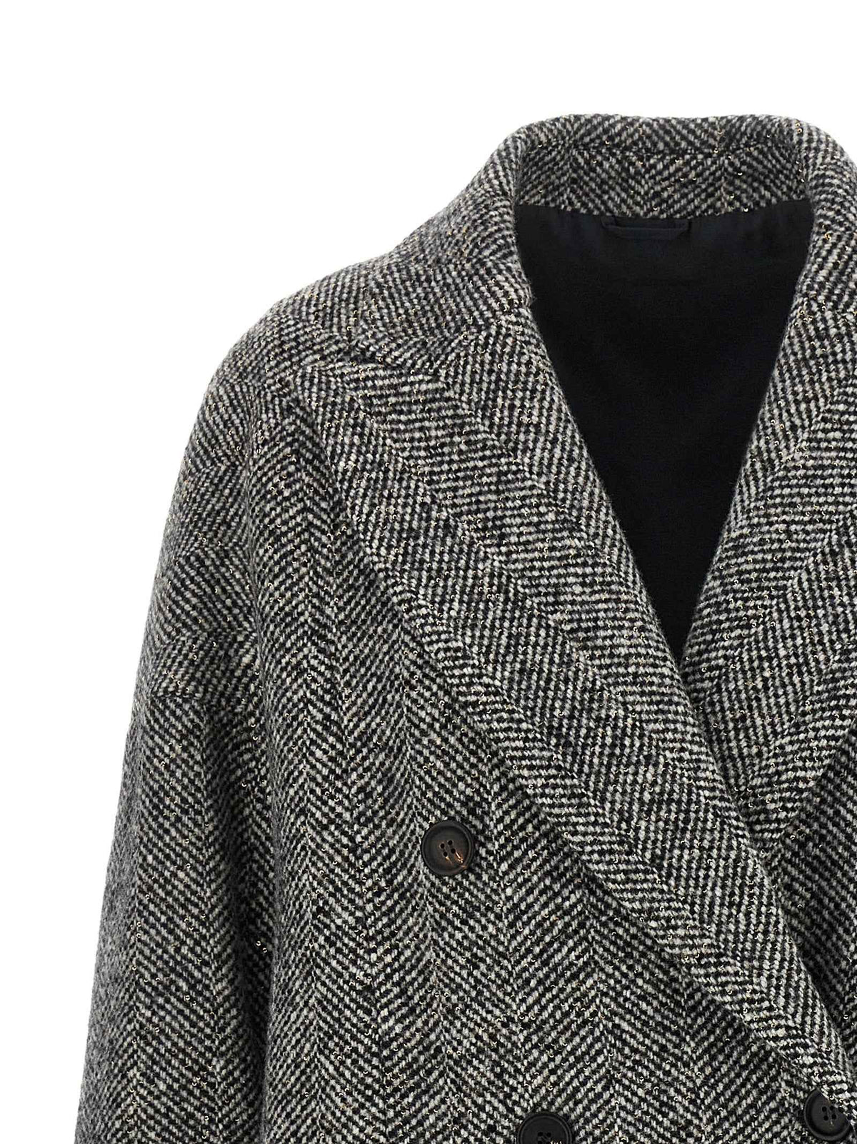 Brunello Cucinelli Gray Virgin Wool Coat