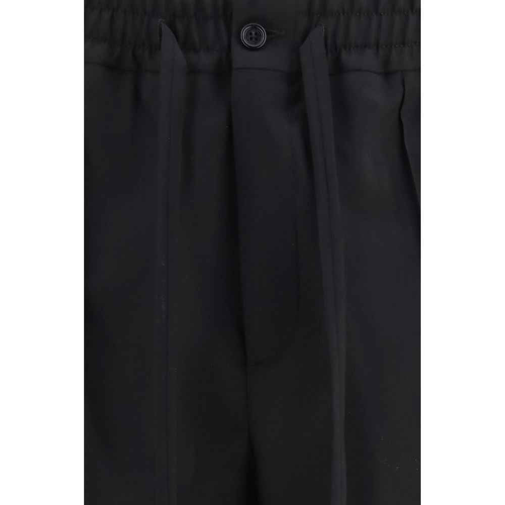 Valentino Garavani Black Cotton Chino Pants