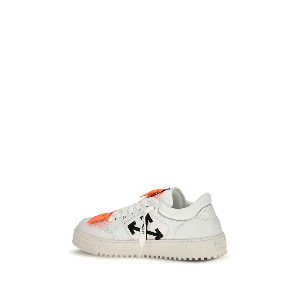 Off-White White Calf Leather Bos Taurus Low Top Sneakers