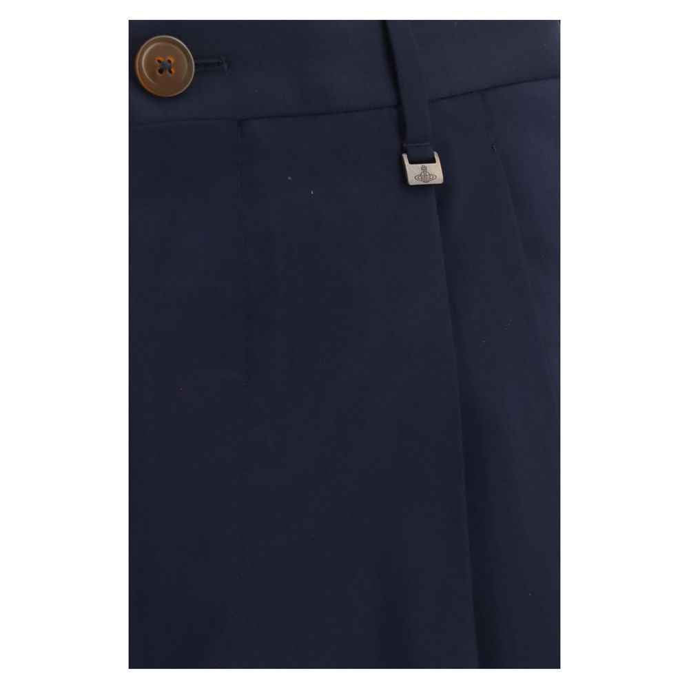 Vivienne Westwood Blue Wool Oves Aries Dress Pants