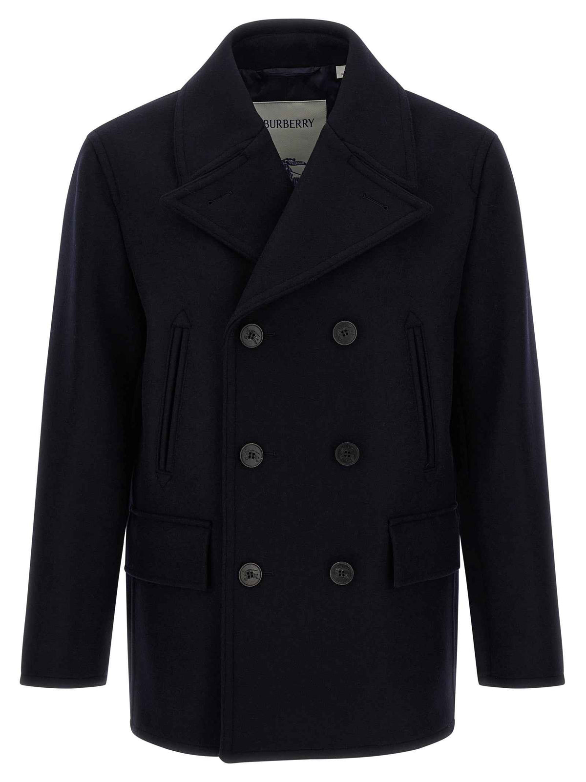 Burberry Blue Wool Coat