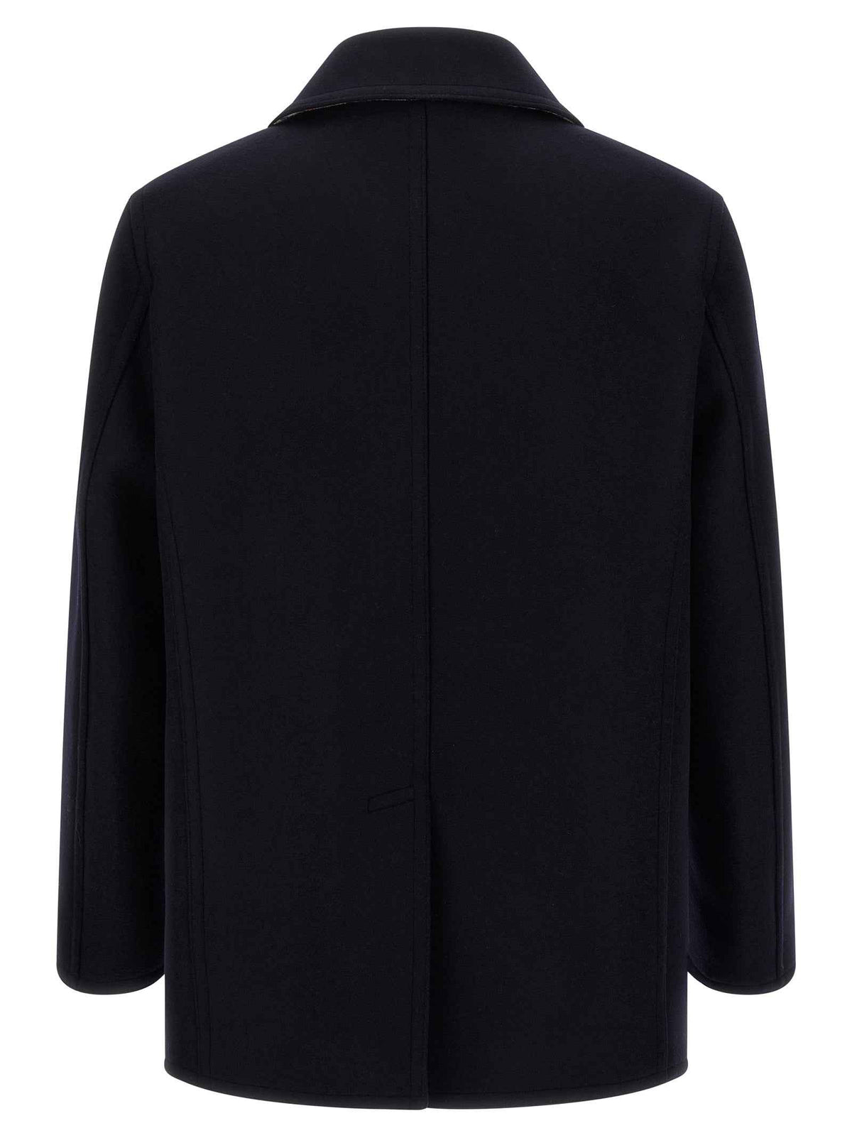 Burberry Blue Wool Coat