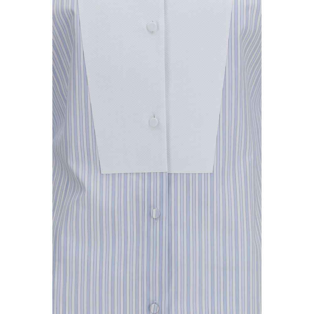 Tom Ford Blue Cotton Pattern Shirt