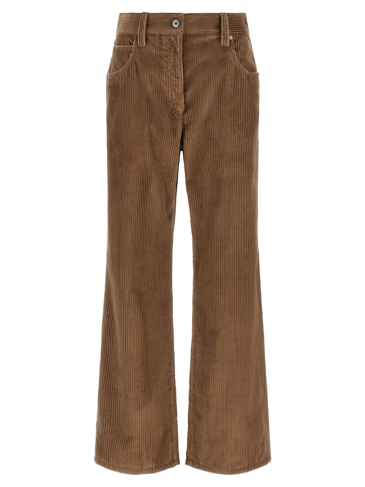 Brunello Cucinelli Brown Cotton Casual Pants