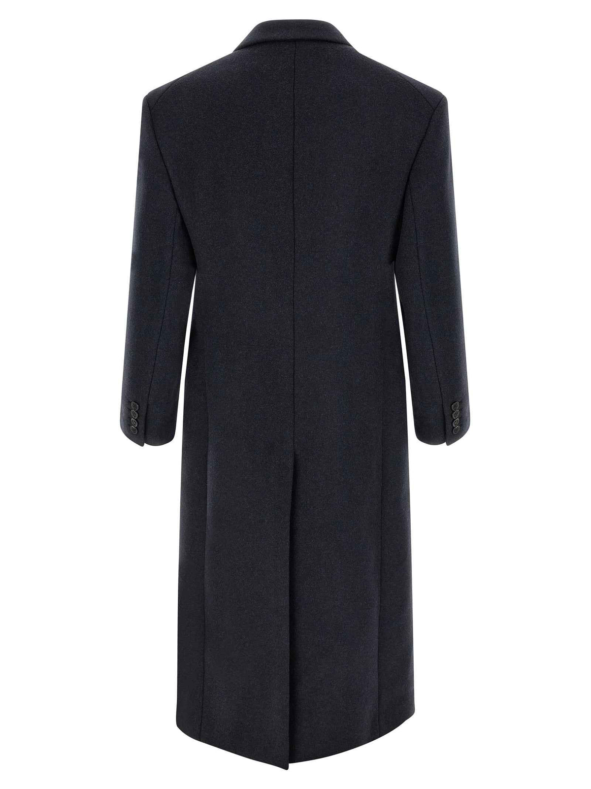 Saint Laurent Blue Wool Coat