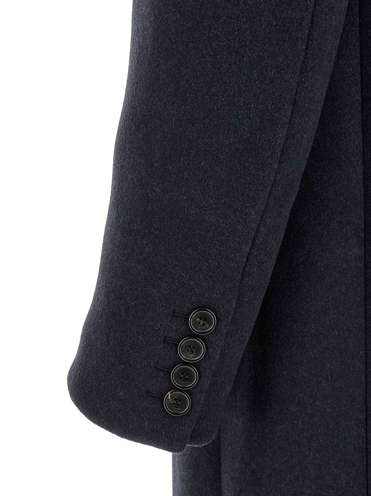 Saint Laurent Blue Wool Coat