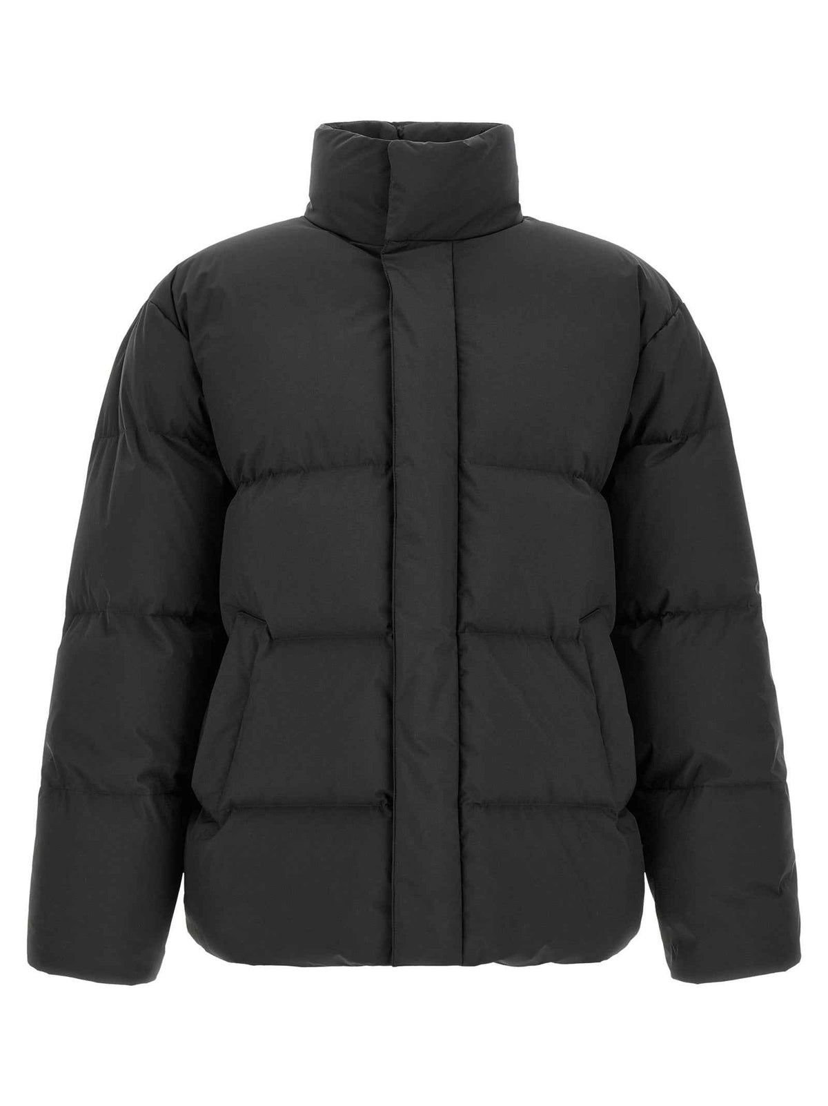 Saint Laurent Black Polyester Full-Length Jacket