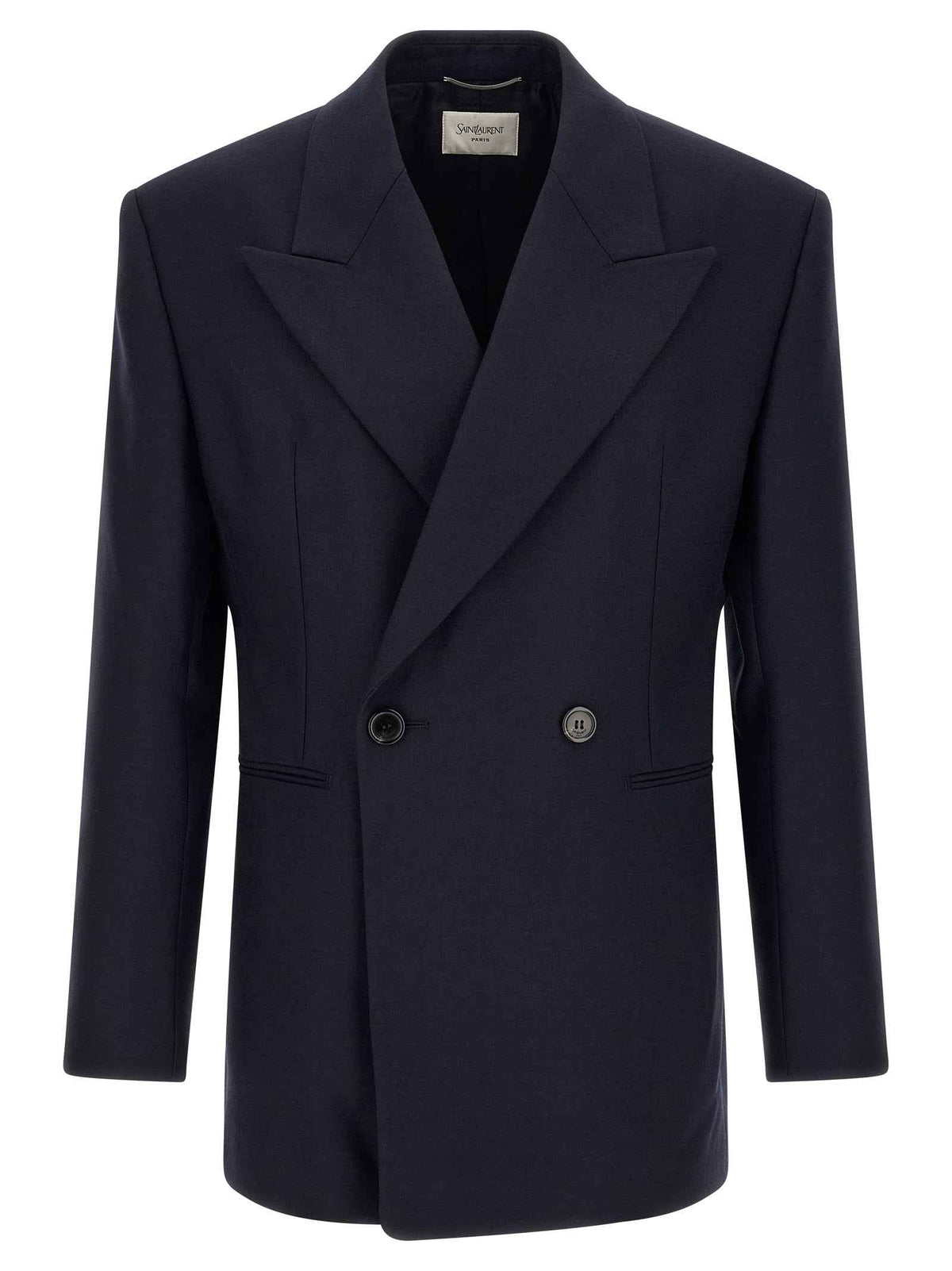 Saint Laurent Blue Wool Blazer