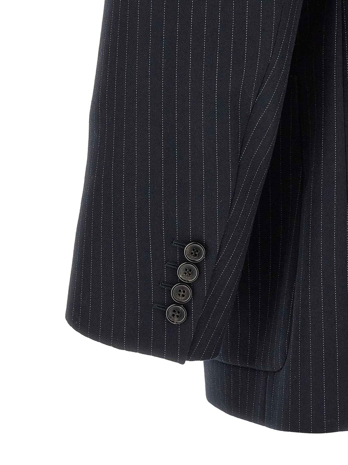 Saint Laurent Blue Wool Blazer
