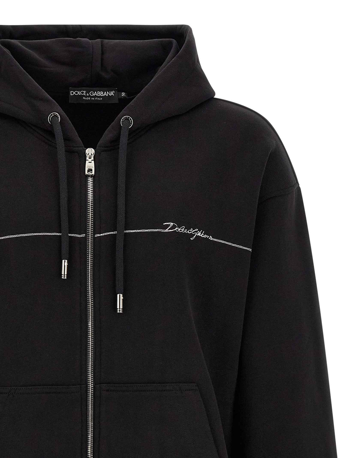 Dolce & Gabbana Black Cotton Sweatshirt