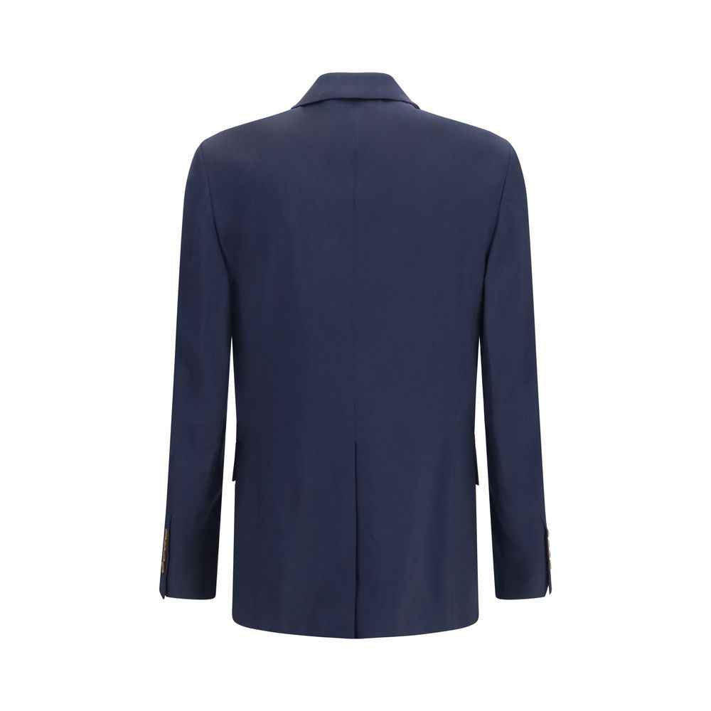 Vivienne Westwood Blue Wool Oves Aries Full-Length Jacket