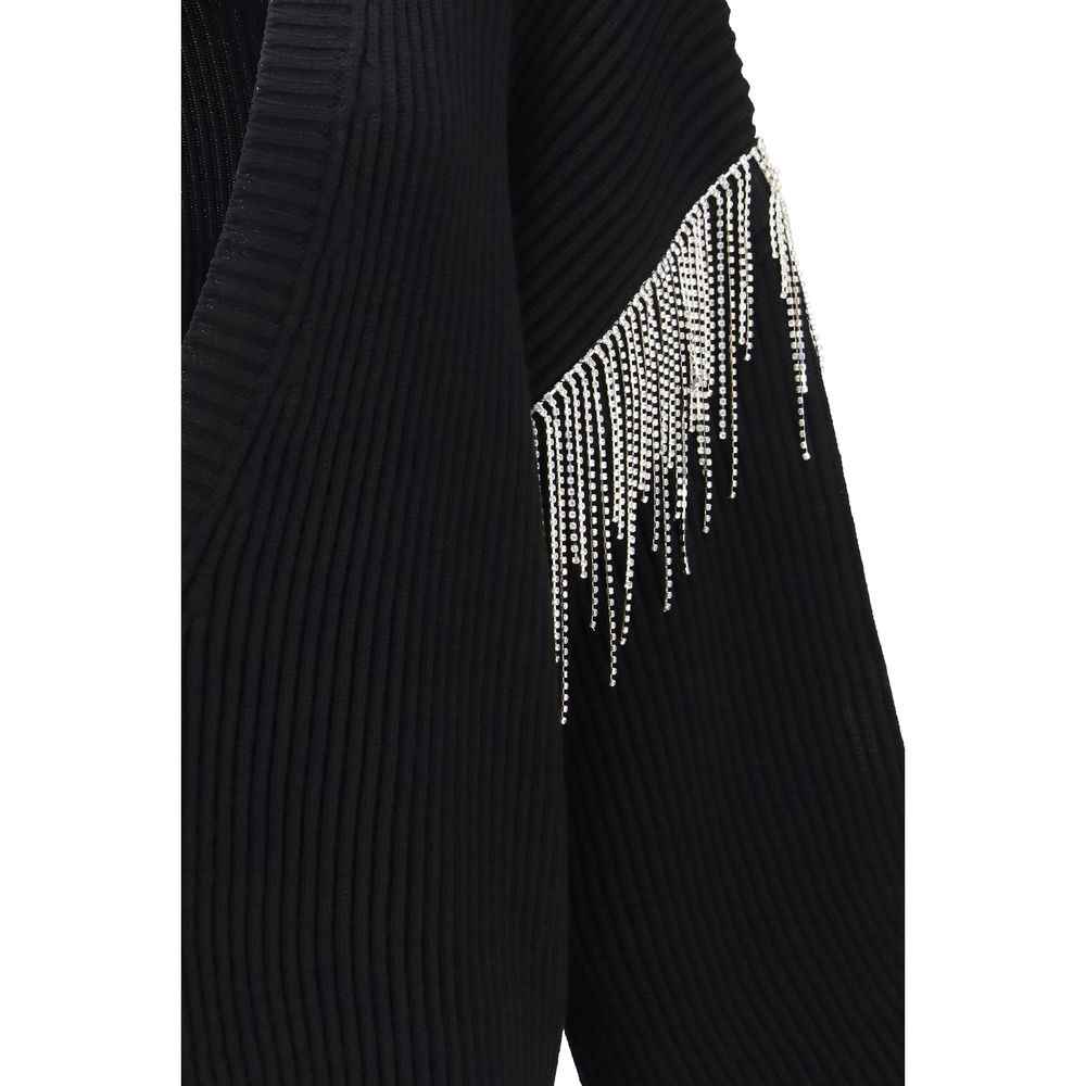 Max Mara Black Wool Oves Aries Cardigan