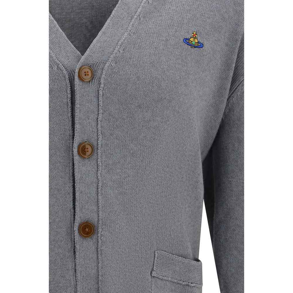 Vivienne Westwood Gray Cotton Cardigan