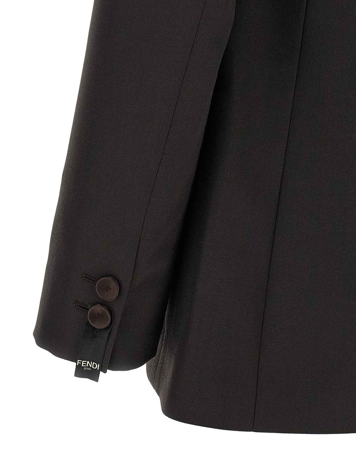 Fendi Brown Polyester Blazer