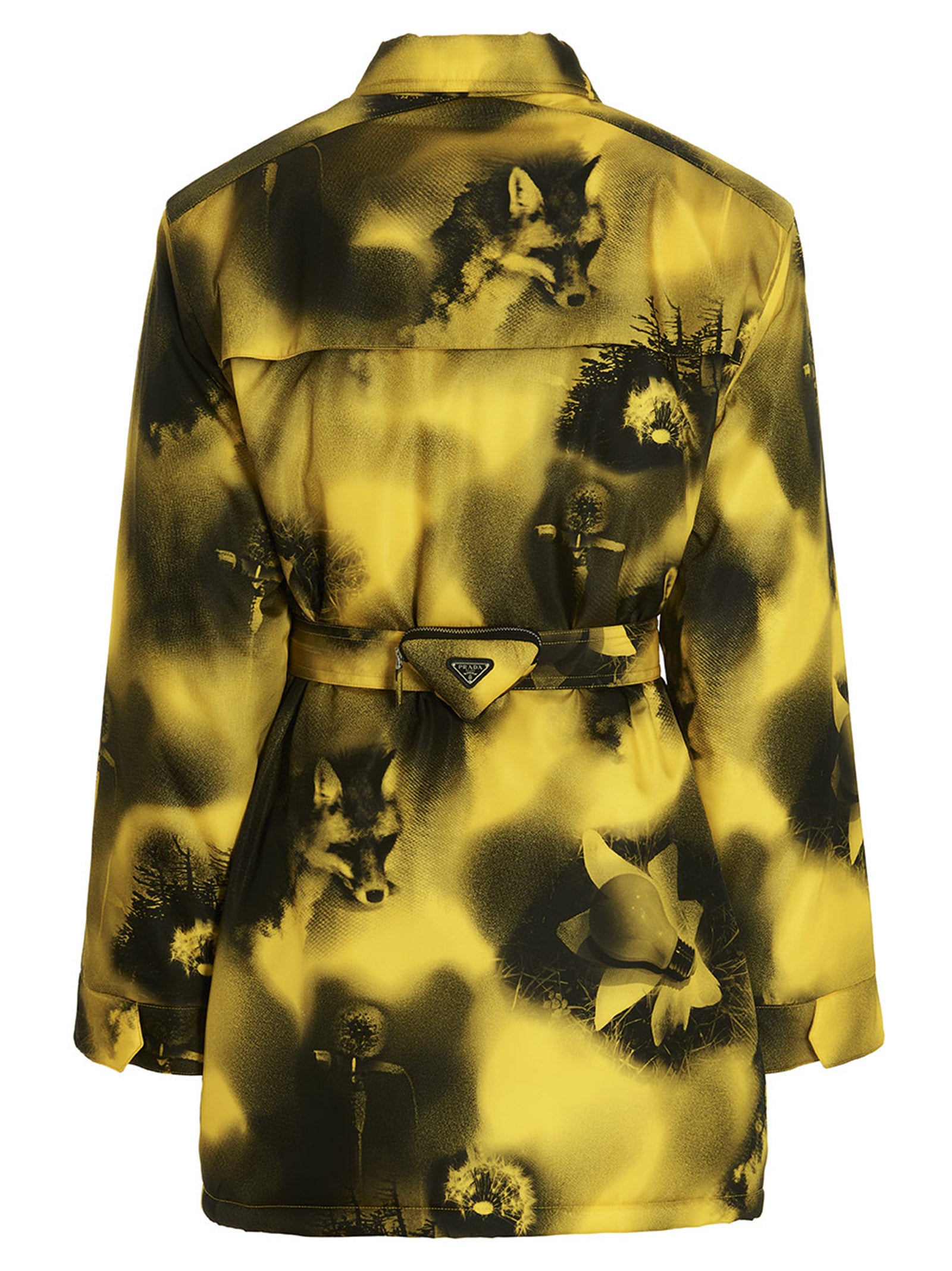 Prada Bicolor Polyamide Parka