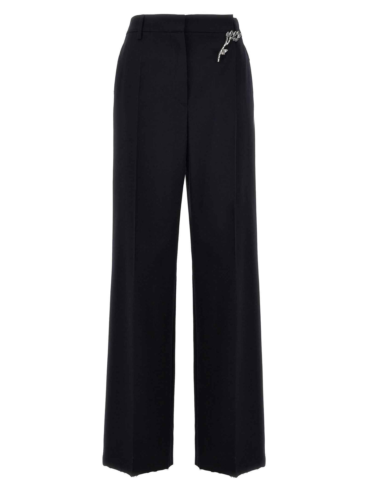 Prada Blue Wool Casual Pants
